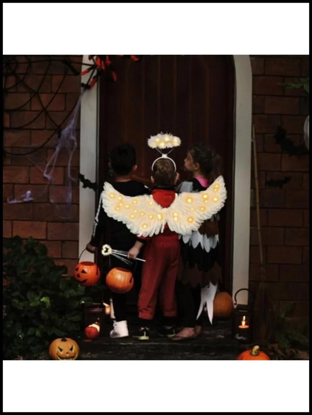 31.5in Light Up Angel Wings Costume for Kids Girls Halloween Christmas